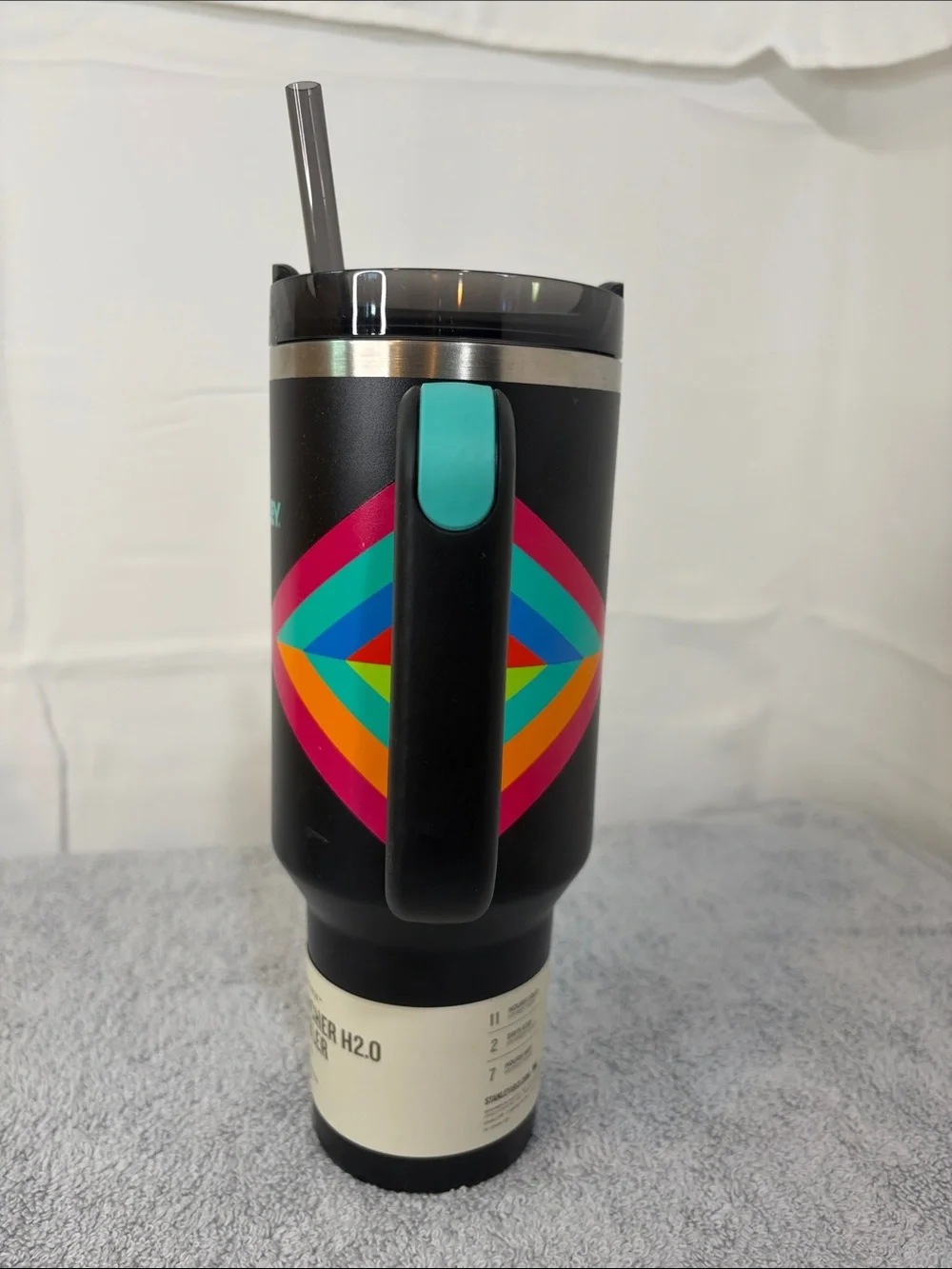Stanley Quencher H2.0 tumbler Chevron Accents NWT. Some small scratches